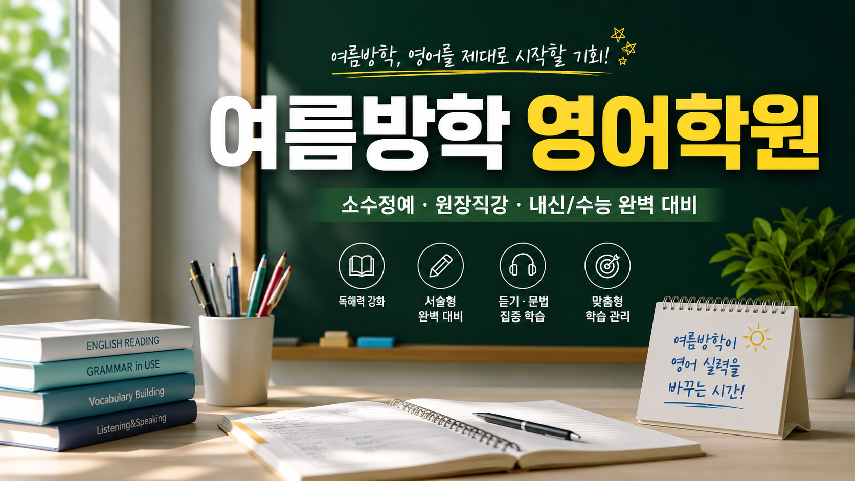 여름방학 영어학원, 이번 방학이 영어 실력을 바꾸는 가장 좋은 기회였어요